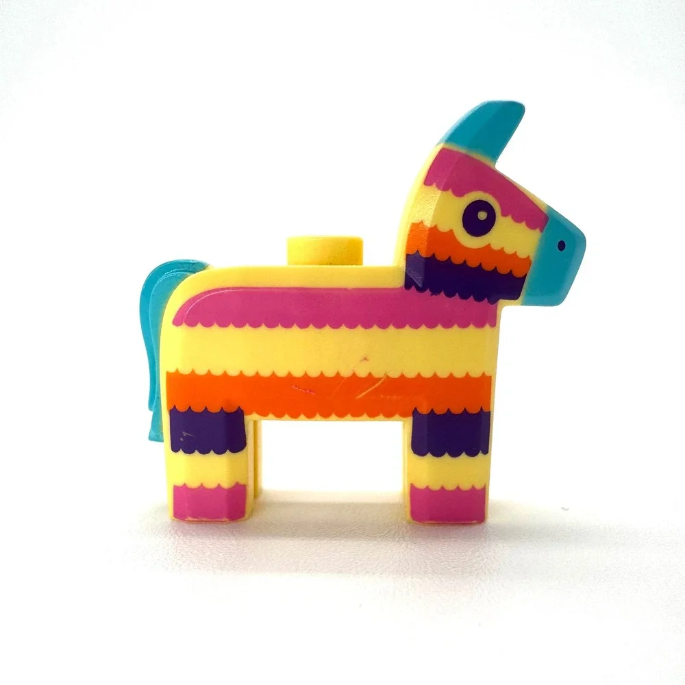 LEGO Piñata Horse Figure Rainbow Stripes Birthday Animal Fiesta Party - Picture 3 of 7